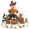 Hubrig Volkskunst Hubrig Miniaturen<Winterkinder Tiere Des Waldes